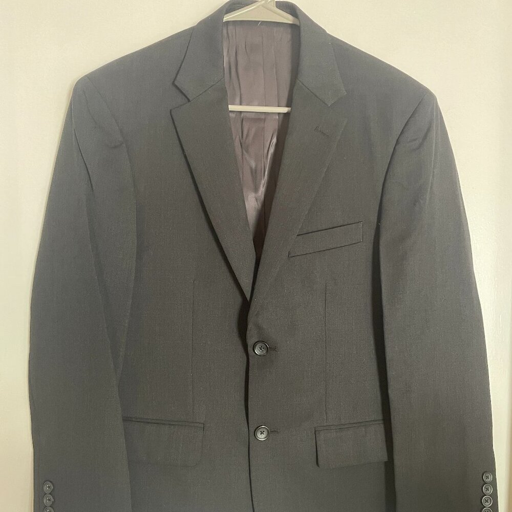 Pronto Uomo Platinum Black Wool Blazer – Men’s (No Size Tag, See Measurements)